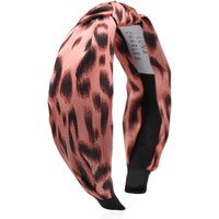 Samiya Knot Leopard Hairband – Pink