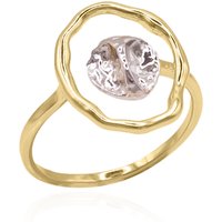 Sawyer Hollow Oval Wrap Ring | 18K Gold Plated