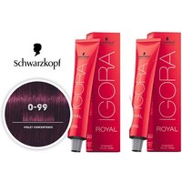 Schwarzkopf Igora Royal 0-99 Violet Concentrate Permanent Color – 2pks