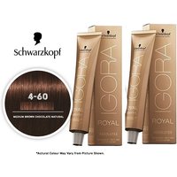 Schwarzkopf Igora Royal 4-60 Medium Brown Chocolate Natural Permanent Color – 2pks