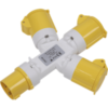 Sealey 3 Way Cable Socket Adaptor / Splitter 110v buy online shopping cheap sale