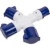 Sealey 3 Way Cable Socket Adaptor / Splitter 240v buy online shopping cheap sale