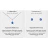 September (Sapphire) Birthstone Necklace & Earrings Set Created with Zircondia® Crystals buy online shopping cheap sale