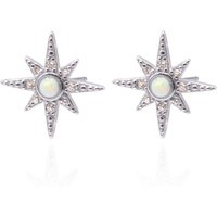 Serin Star Opal Stud Earrings | 925 Sterling Silver