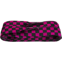 Shoestring Laces – Pink & Black Checkered