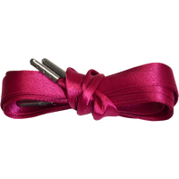 Shoestring Satin Laces – Hot Pink & Silver