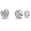 Silver Plated 6mm Magnetic Clip On Earrings Created with Zircondia® Crystals buy online shopping cheap sale