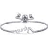 Silver Plated Aunty Bracelet Created with Zircondia® Crystals buy online shopping cheap sale