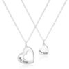 Silver Plated Big Sister and Little Sister Necklace Set buy online shopping cheap sale