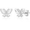 Silver Plated Butterfly Stud Earrings buy online shopping cheap sale