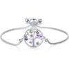 Silver Plated Chakra Tree of Life Bracelet Created with Zircondia® Crystals buy online shopping cheap sale