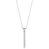 Silver Plated Crystal Bar Drop Necklace Created with Zircondia® Crystals buy online shopping cheap sale