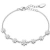 Silver Plated Daisy Bracelet buy online shopping cheap sale