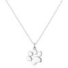 Silver Plated Dog Paw Necklace buy online shopping cheap sale