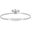 Silver Plated Feather Friendship Bracelet Created with Zircondia® Crystals buy online shopping cheap sale