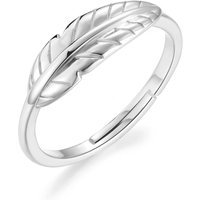 Silver Plated Feather Ring