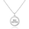 Silver Plated Filigree Disc Big Sister Necklace buy online shopping cheap sale
