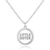 Silver Plated Filigree Disc Little Sister Necklace buy online shopping cheap sale