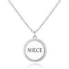 Silver Plated Filigree Disc Niece Necklace
