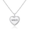Silver Plated Filigree Heart Niece Necklace buy online shopping cheap sale