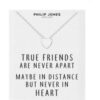Silver Plated Heart Necklace with Quote Card buy online shopping cheap sale