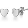 Silver Plated Heart Stud Earrings buy online shopping cheap sale