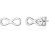 Silver Plated Infinity Stud Earrings buy online shopping cheap sale