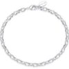Silver Plated Link Chain Bracelet buy online shopping cheap sale