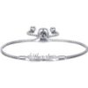 Silver Plated Little Sister Bracelet Created with Zircondia® Crystals buy online shopping cheap sale