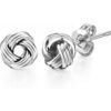 Silver Plated Love Knot Earrings buy online shopping cheap sale