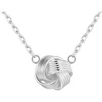 Silver Plated Love Knot Necklace