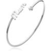 Silver Plated Mum Cuff Bangle Created with Zircondia® Crystals buy online shopping cheap sale