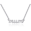 Silver Plated Mum Necklace buy online shopping cheap sale