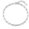 Silver Plated Small Link Paperclip Bracelet buy online shopping cheap sale