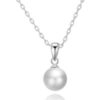 Silver Plated Shell Pearl Necklace buy online shopping cheap sale