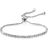 Silver Plated Solitaire Friendship Bracelet Created with Zircondia® Crystals buy online shopping cheap sale