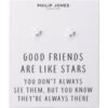 Silver Plated Star Stud Earrings with Quote Card buy online shopping cheap sale