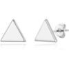 Silver Plated Triangle Stud Earrings buy online shopping cheap sale