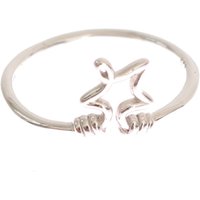 Silver Womens Star 925 Silver Authentic Ring