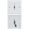 Single HDMI Wall Plate White Steel Finish with Rear HDMI Connector buy online shopping cheap sale