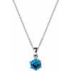 Sirius - Vivid Blue Solitaire - Necklace buy online shopping cheap sale