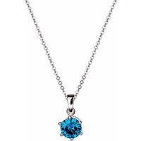 Sirius – Vivid Blue Solitaire – Necklace