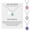 Birthstone Necklace with Sister Charm Created with Zircondia® Crystals buy online shopping cheap sale