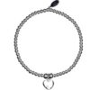 Skinny Love - Heart Silver Stacking Bracelet buy online shopping cheap sale
