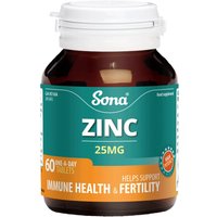 Sona Zinc 25mg Tablets (60)