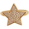 Star Gold 925 Silver Womens Clear Ring buy online shopping cheap sale