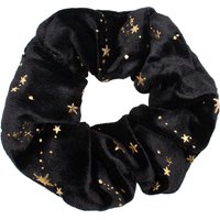 Stella Velvet Star Hair Scrunchie – Black