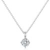 Sterling Silver April (Diamond) Birthstone Necklace Created with Zircondia® Crystals buy online shopping cheap sale
