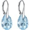 Sterling Silver Aquamarine Drop Earrings Created with Zircondia® Crystals buy online shopping cheap sale