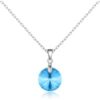 Sterling Silver Aquamarine Necklace Created with Zircondia® Crystals buy online shopping cheap sale